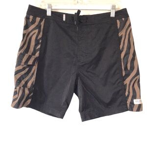 Banks Journal mens board shorts size 33 black brown